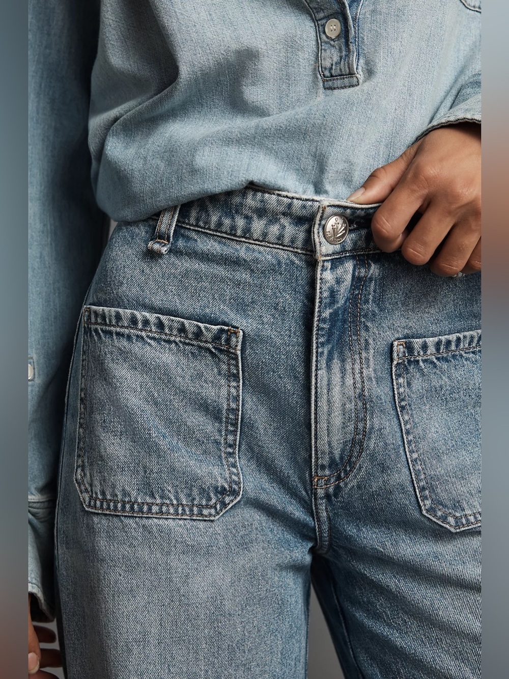 rag & bone Marina High-Rise Cuff Jeans - Picture 3 of 13